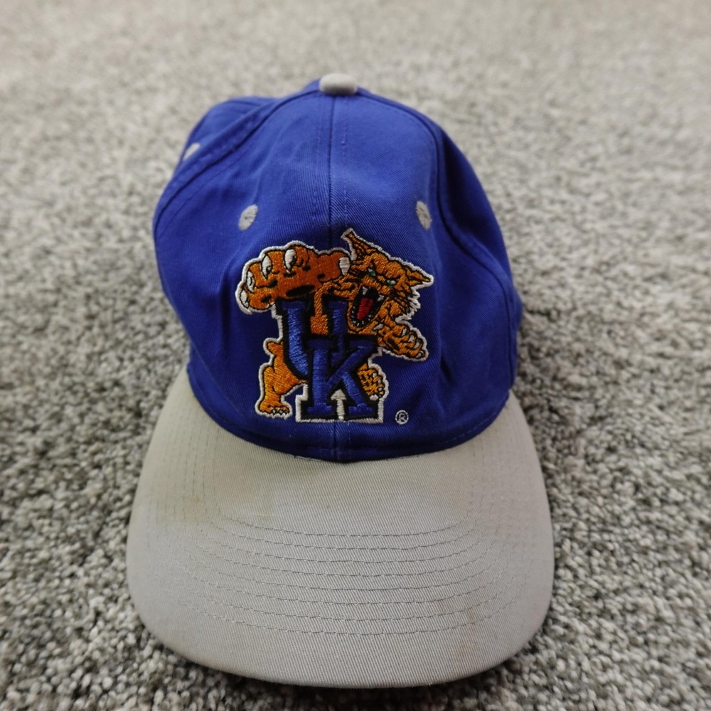 VTG Kentucky Wildcats Hat Cap Snap Back Mens One Size Blue‎ College Basketball